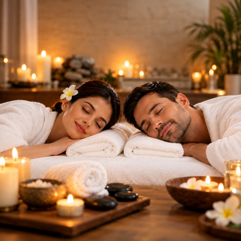 Couple spa relaxation experience at Ocean Thai Spa in Indore